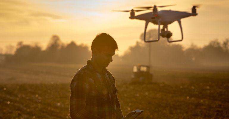 Drone profissional na agricultura